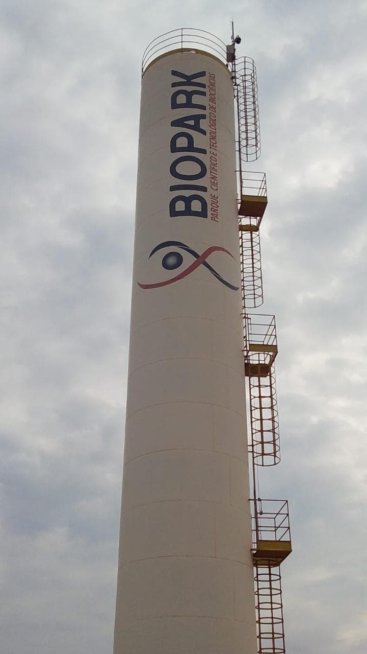 Torre do Biopark, parque científico e tecnológico em Toledo, PR